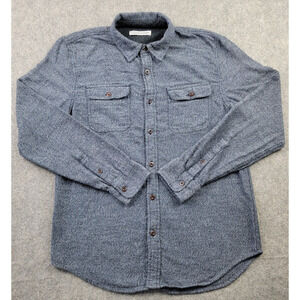 Outerknown Blanket Shirt Mens Medium Blue Button Up Outdoor Classic Casual